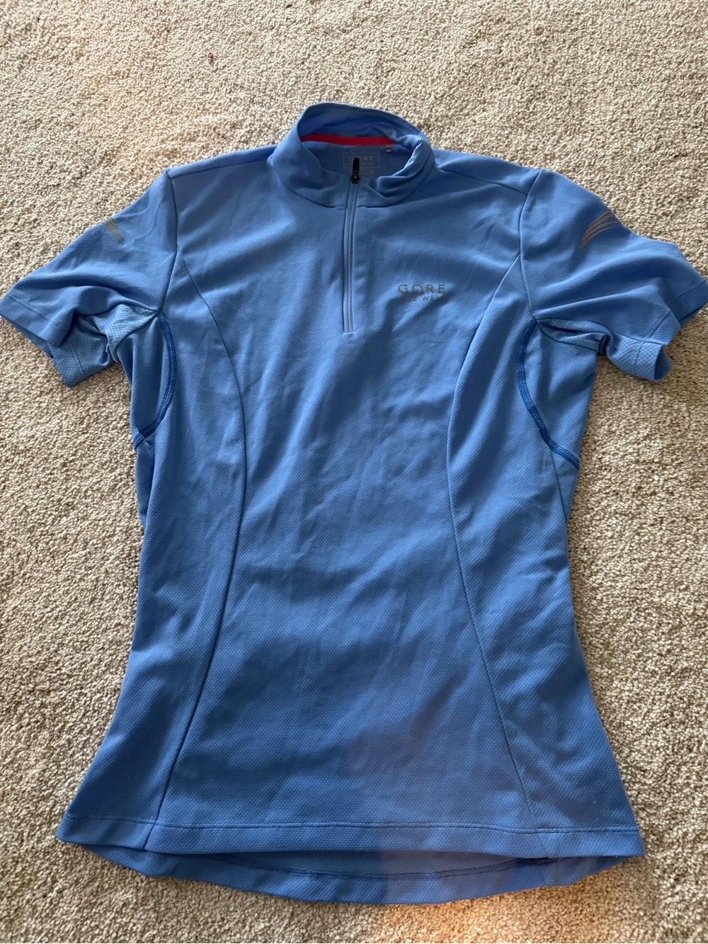 GORE Performance Short-Sleeve Zip Cycling Jersey in Light Blue